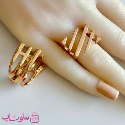 انگشتر زنانه ژوپینگ مدل مربعی و درشت کد 1998