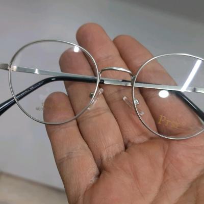 عینک طبی گرد فلزی رنگ نقره ای کیفیت بالا مناسب افراد با فرم صورت کوچک