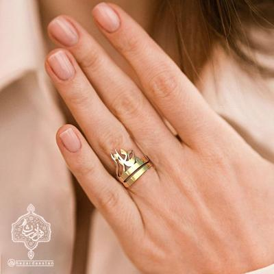 انگشتر زنانه برنجی جانی دلی