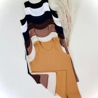 تاپ کبریتی یقه گرد پنبه قد 60 در رنگبندی های نود