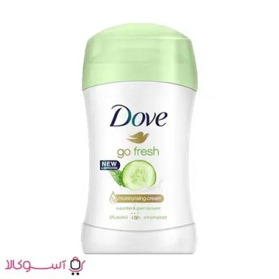 استیک ضد تعریق زنانه داو مدل go fresh رایحه خیار و چای سبز وزن 40 گرم