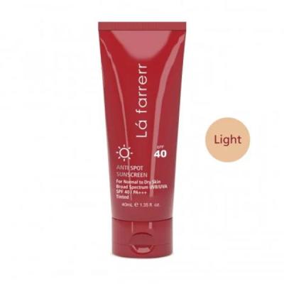 کرم ضد آفتاب و ضد لک رنگی (روشن)مخصوص پوست خشک spf40