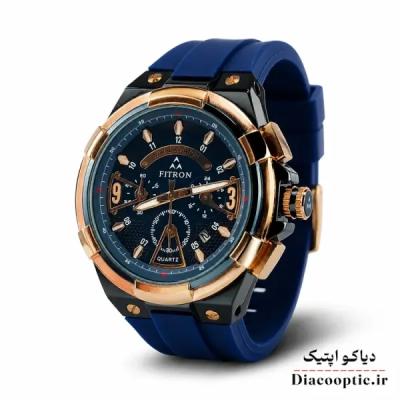 ساعت مچی مردانه سه موتور برند فیترون مدل Do1273 بند رابر