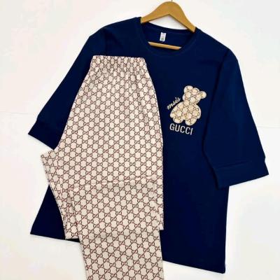 ست راحتیتیشرت شلوار گوچی