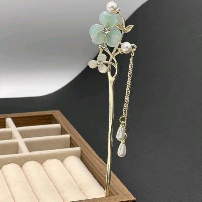 کانزاشی گل سبز آبی وارداتی آبکاری شده