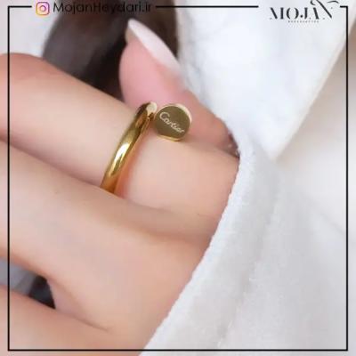 انگشترمیخی کارتیه طلایی کد601