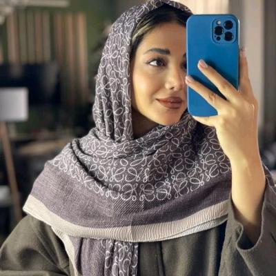 روسری بهار برشکالمه منگوله دار