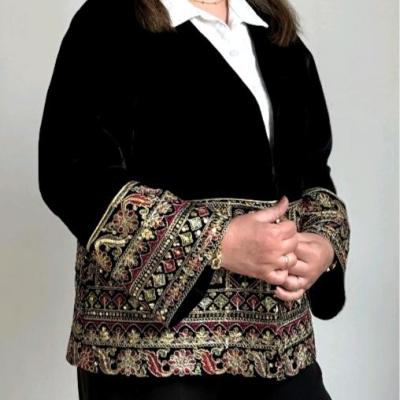 کت مخمل زنانه مدل ترنم