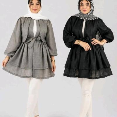 مانتو اسپرت زنانه کتان مدل عروسکی