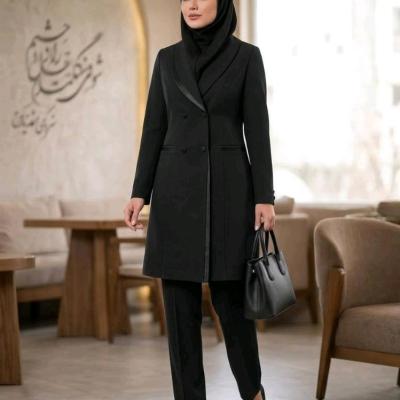 ست مانتو شلوار ساتن شیما اداری