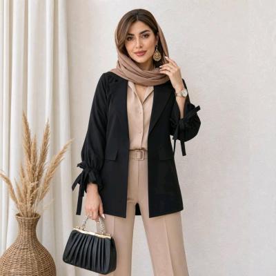 مانتو کتی زنانه کرپ مدل عروسکی جنس موسلین