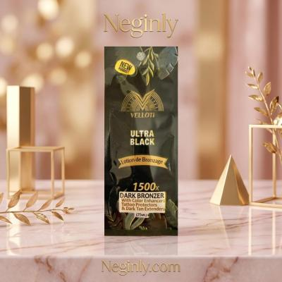 لوسیون سولار ساشه‌ای ولوتی مدل Ultra Black | برنزه کننده قوی پوست 1500X