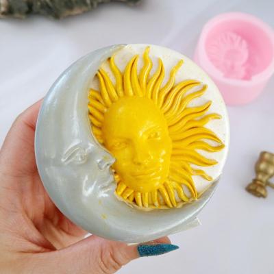 قالب سیلیکونی طرح ماه و خورشید درخشان