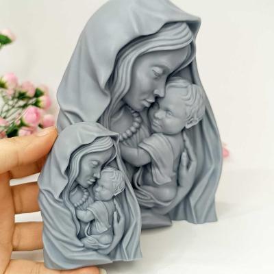 قالب شمع طرح مادر و کودک