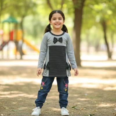 تونیک دخترانه طرح پاپیون