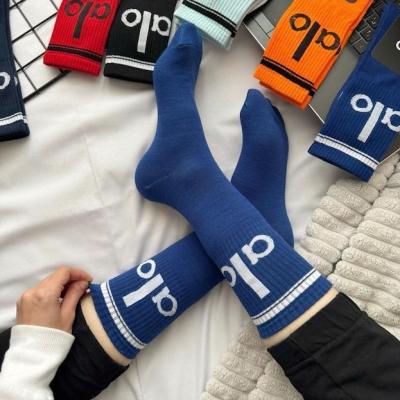 جوراب ساقدار رنگی طرح alo