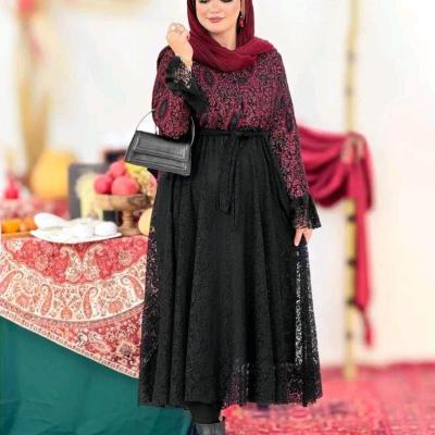 مانتو مجلسی نخی مدل فروغ