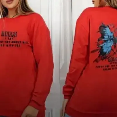 بلوز دورس اسپان زنانه طرح پشت پروانه رنگی