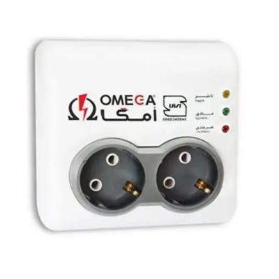 محافظ برق 2 خانه کامپیوتر و صوتی تصویری امگا مدل P2000