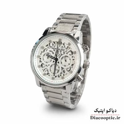 ساعت مچی مردانه برند مونت بلانک سه موتور با بند اضافه مدل DO1154