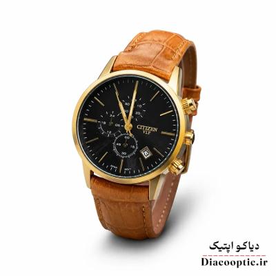 ساعت مچی زنانه موتور ژاپن برند سیتیزن مدل DO1225 بند چرمی