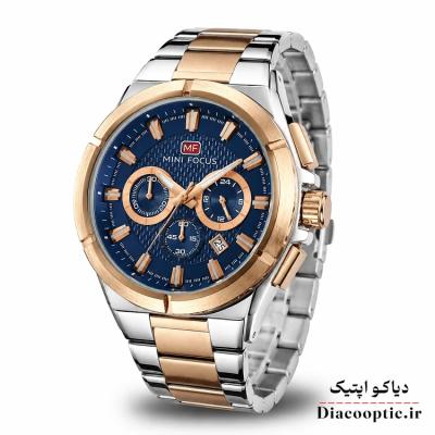 ساعت مچی مردانه اورجینال موتور ژاپنی برند مینی فوکوس سه موتور مدل Mf0495G.05