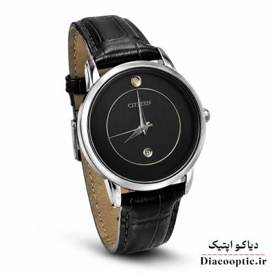 ساعت مچی زنانه موتور ژاپن برند سیتیزن مدل DO1207 بند چرمی