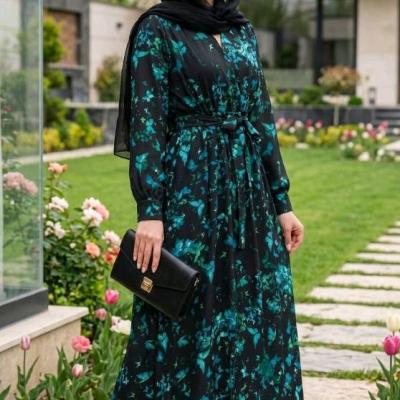 پیراهن حریر پروانه ای