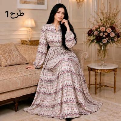 پیراهن ساحلی بلند مدل عروسکی الیزه