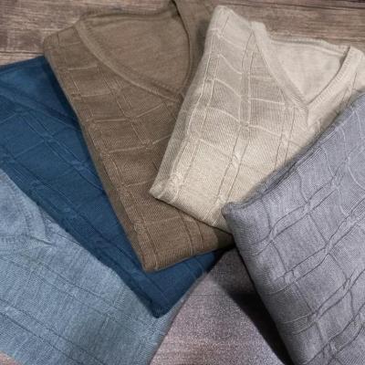 بافت مردانه یقه هفت طرح دار