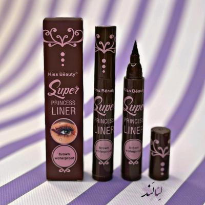 خط چشم قهوه ای ماژیکی