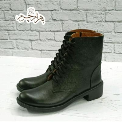 نیم بوت زنانه اسپرت چرم طبیعی دستدوز مونیکا-103711