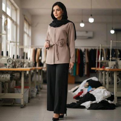 مانتو کتی زنانه کرپ مدل مانتو کتی گل‌ دار