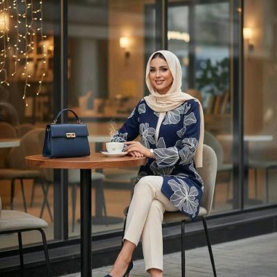 مانتو کتی زنانه لنین مدل لنین تمام گلدوزی