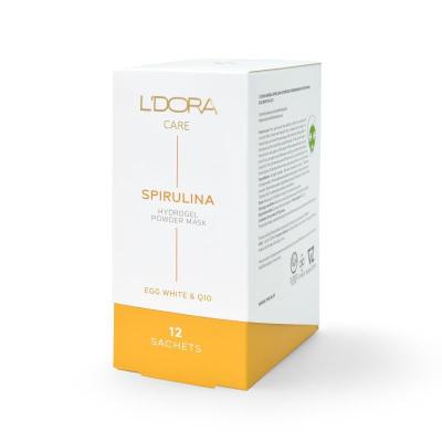ماسک پودری اسپیرولینا هیدروژلی حاوی سفیده تخم مرغ و کیوتن