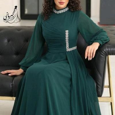 پیراهن مجلسی شب زنانه حریر استردار مدل زمرد تا سایز50