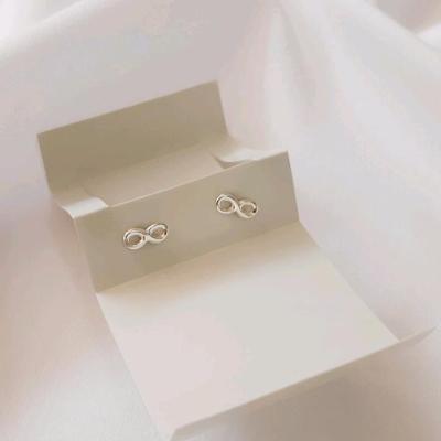 گوشواره بینهایت ظریف نقره 925 وارداتی