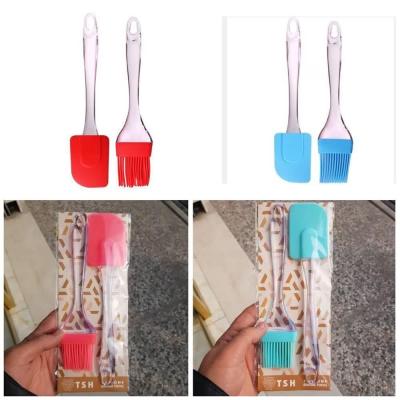 فرچه و لیسک جفتی سیلیکونی شفاف آشپزی بزرگ