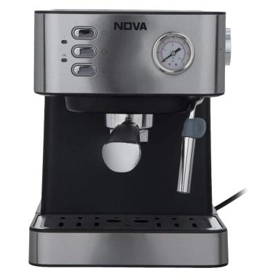 اسپرسوساز 1600 میلی‌لیتری ندوا مدل NCM-147EXPS، با مصرف پودر قهوه، مناسب تهیه اسپرسو، کافه لاته، موکا و کاپوچینو، دارای 1 عدد نازل قهوه، سیستم گرم کردن فنجان