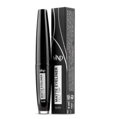 خط چشم مایع مشکی مات ام ان دی با سری نمدی