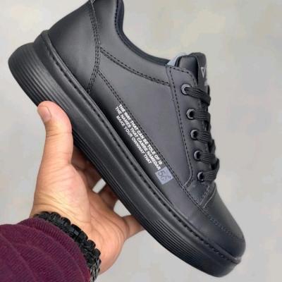 ونس زنانه تمام سفید و مشکی لژ 4 سانت