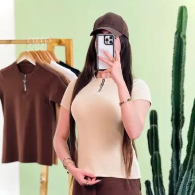 تیشرت کبریتی نیم زیپ قد 57 رنگبندی