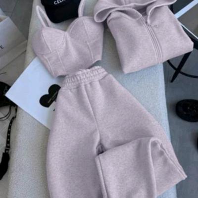 سه تیکه سویشرت شلوار تاپ کاپدار