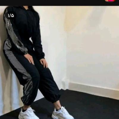 ست کراپ نیم تنه شلوار مخمل بسیار ریز