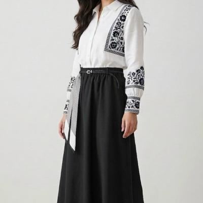 دامن کتان کاغذی وارداتی