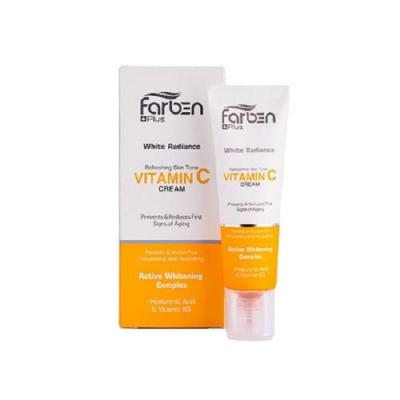 کرم شفاف کننده ویتامین C فاربن شماره 6 Farben Vitamin C Cream حجم 30 میلی‌لیتر