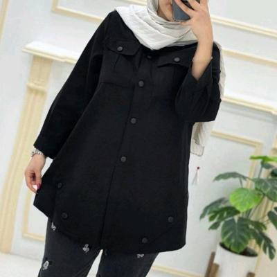 مانتو اسپرت زنانه کتان مدل مانتو کتان کش هستی