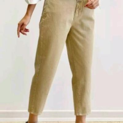 شلوار مام کتان زنانه