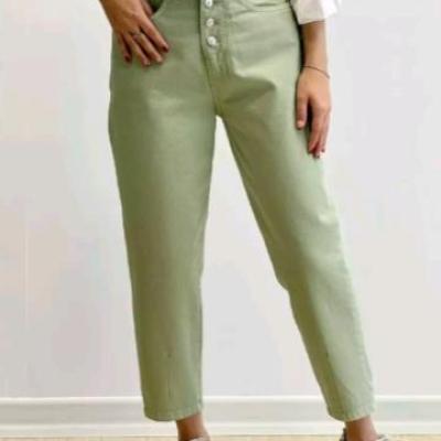 شلوار مام کتان زنانه