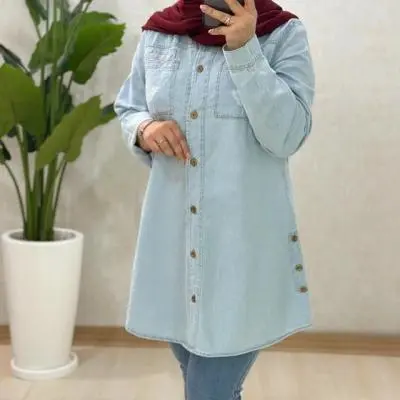 مانتو اسپرت زنانه جین مدل سما